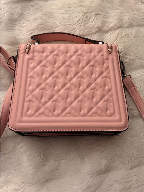 Saint Laurent Blush Pink Quilted Chain-Accent Crossbody - Picture 3 of 4